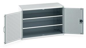 Bott Industial Tool Cupboards with Shelves Bott Perfo Door Cupboard 1300Wx650Dx900mmH - 2 Shelves